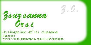 zsuzsanna orsi business card